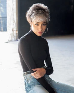 Zoe Wig By Rene Of Paris -Personalized Fake Store 2349 Zoey Midnite Pearl