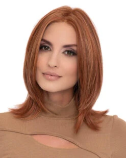Lisa Wig By Envy | Human Hair/Synthetic Blend -Personalized Fake Store 4Lisa LighterRed 808 OL