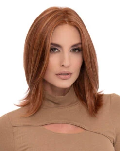 Lisa Wig By Envy | Human Hair/Synthetic Blend -Personalized Fake Store 5Lisa LighterRed 787 OL