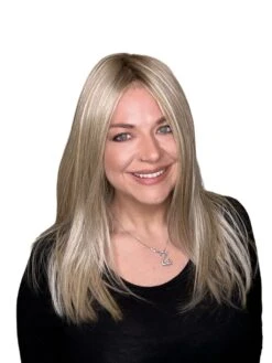 Attract Mono Wig By Ellen Wille | Double Mono Top -Personalized Fake Store AtrractMono EW ChampagneRooted Front1