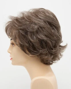 Aubrey Wig By Envy | Mono Top | Human Hair Blend -Personalized Fake Store AubreyLeftSide DarkGrey