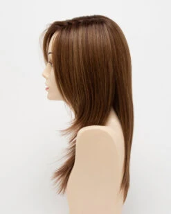 Ava Wig By Envy | Mono Part | Human Hair | Synthetic Blend -Personalized Fake Store AveLeftSide Creamedcoffee