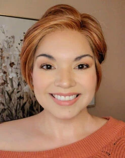 Billie Wig By Envy | Human Hair/Synthetic Blend 30 Billie Wig By Envy | Human Hair/Synthetic Blend -Personalized Fake Store BilliebyEnvyLighterRed1Front