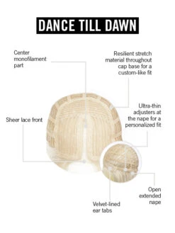 Dance Till Dawn Wig By Hairdo | Center Mono Part -Personalized Fake Store DanceTillDawnCapConstruction