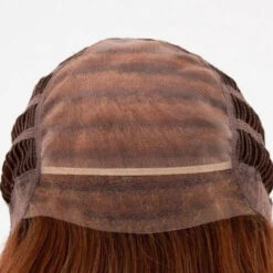 Danielle Wig By Envy | Mono Top | Human Hair | Synthetic Blend -Personalized Fake Store DanielleFront LighterRed