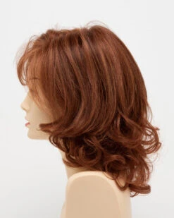 Danielle Wig By Envy | Mono Top | Human Hair | Synthetic Blend -Personalized Fake Store DanielleLeftSide LighterRed