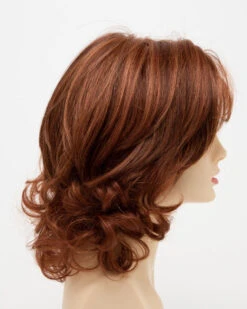 Danielle Wig By Envy | Mono Top | Human Hair | Synthetic Blend -Personalized Fake Store DanielleRightSide LighterRed