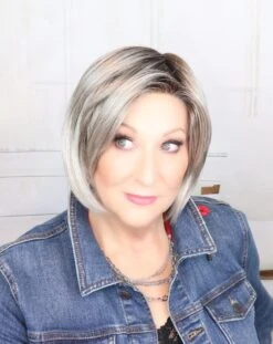 Devine Wig By Ellen Wille | Mono Part -Personalized Fake Store DevineDarksnowrooted2