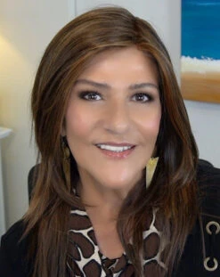 Ava Wig By Envy | Mono Part | Human Hair | Synthetic Blend -Personalized Fake Store EnvyAvaChocolateCaramel