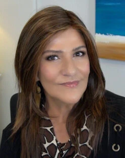 Ava Wig By Envy | Mono Part | Human Hair | Synthetic Blend -Personalized Fake Store EnvyAvaChocolateCaramel2