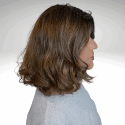 Brittaney Wig By Envy | Mono Top -Personalized Fake Store EnvyBrittanyMocchiatoSide