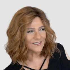 Emma Wig By Envy | Mono Part | Human Hair | Synthetic Blend -Personalized Fake Store Envy Emma CreamedCoffee EnvyHair 2