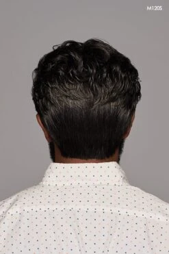 Dignified Men's Wig By HIM | Mono Top -Personalized Fake Store HIM Dignified Model1 Side2