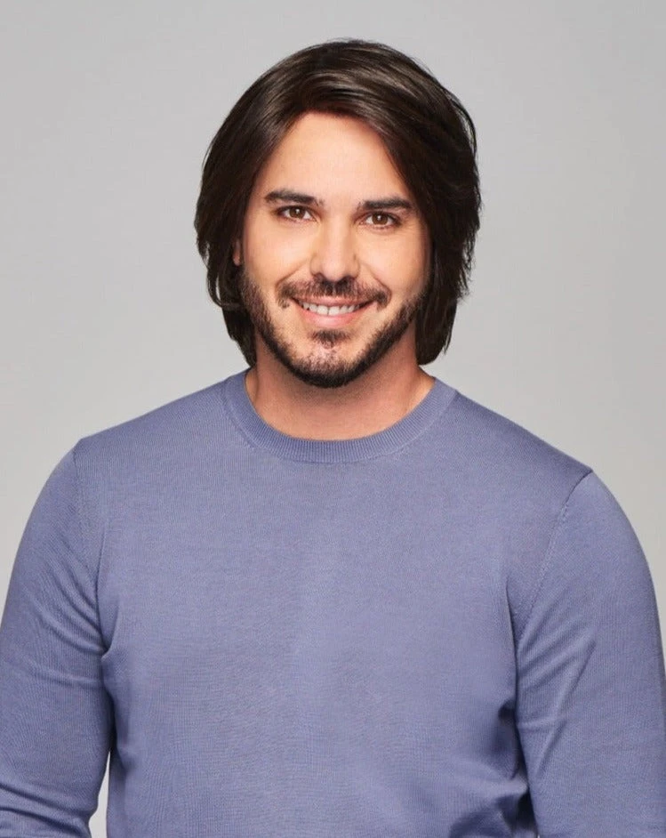 Sharp Men's Wig By HIM | Mono Top | Human Hair Blend 1 Sharp Men's Wig By HIM | Mono Top | Human Hair Blend