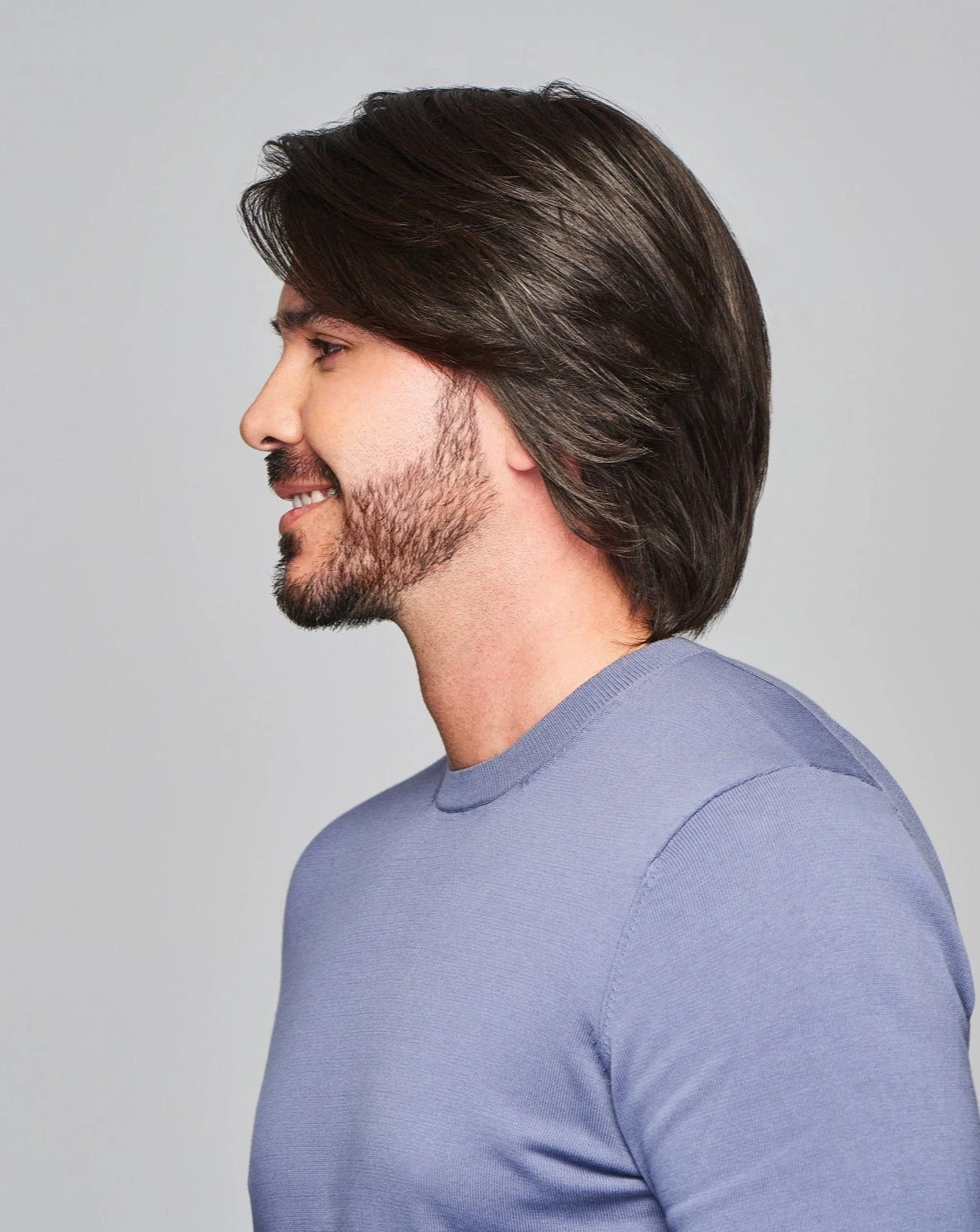 Sharp Men's Wig By HIM | Mono Top | Human Hair Blend 4 Sharp Men's Wig By HIM | Mono Top | Human Hair Blend - Image 4