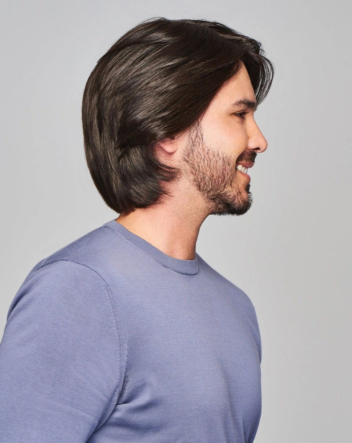 Sharp Men's Wig By HIM | Mono Top | Human Hair Blend 5 Sharp Men's Wig By HIM | Mono Top | Human Hair Blend - Image 5