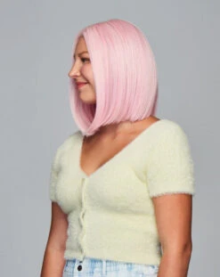 Sweetly Pink Children's Wig By Hairdo -Personalized Fake Store KIDZ SweetlyPink Model1 Side1