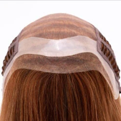 Lisa Wig By Envy | Human Hair/Synthetic Blend -Personalized Fake Store Lisa Front LighterRed