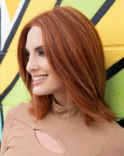 Lisa Wig By Envy | Human Hair/Synthetic Blend -Personalized Fake Store Lisa LighterRed 6606