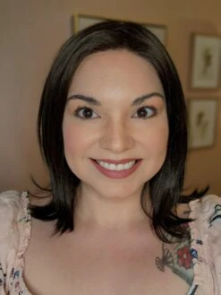 Lisa Wig By Envy | Human Hair/Synthetic Blend -Personalized Fake Store LisabyEnvyDarkBrownFront