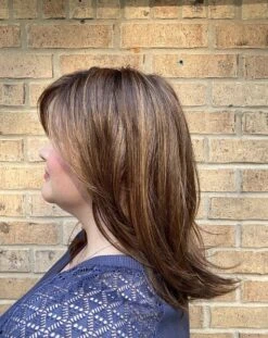 Luna Wig By Ellen Wille | Mono Crown -Personalized Fake Store Lunachocolateshadedside1