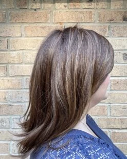 Luna Wig By Ellen Wille | Mono Crown -Personalized Fake Store Lunachocolateshadedside2