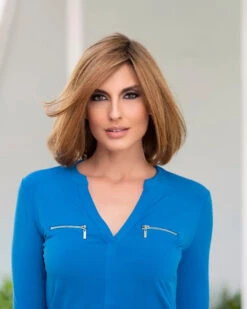 Lynsey Wig By Envy | Mono Top | Human Hair | Synthetic Blend -Personalized Fake Store Lynsey5821 3
