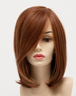Lynsey Wig By Envy | Mono Top | Human Hair | Synthetic Blend -Personalized Fake Store LynseyFront LighterRed