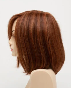 Lynsey Wig By Envy | Mono Top | Human Hair | Synthetic Blend -Personalized Fake Store LynseyLeftSide LighterRed