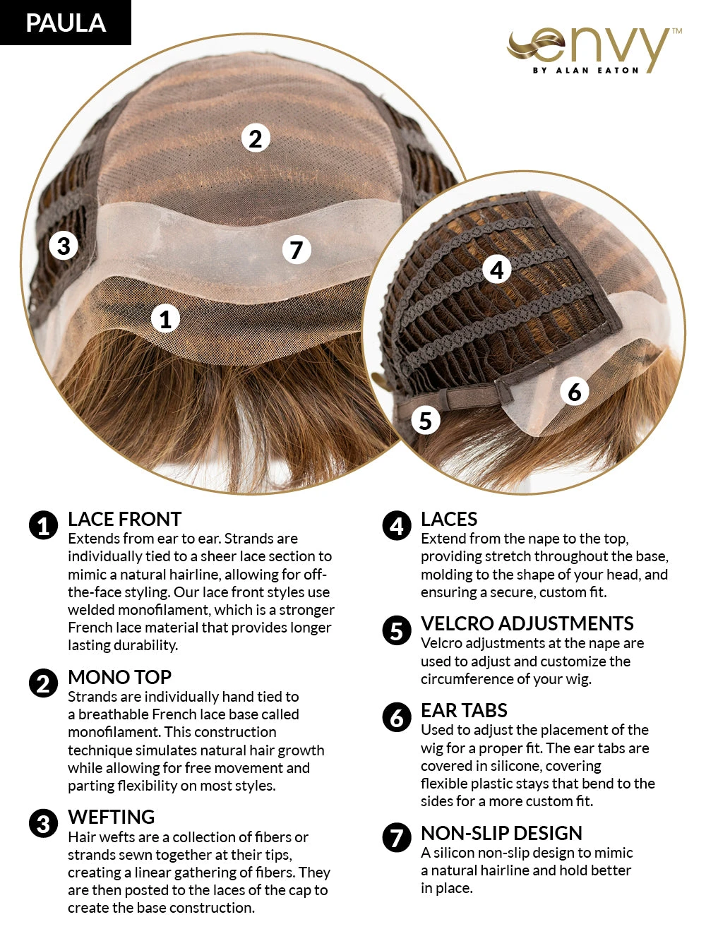 Paula Wig By Envy | Human Hair/Synthetic Blend 10 Paula Wig By Envy | Human Hair/Synthetic Blend - Image 10