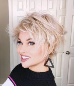 Flame Wig By Envy | Mono Crown | Human Hair | Synthetic Blend -Personalized Fake Store PhotoJan02 23051PM