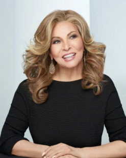 Stroke Of Genius Wig By Raquel Welch | Mono Part -Personalized Fake Store RW StrokeOfGenius Model2 Front1