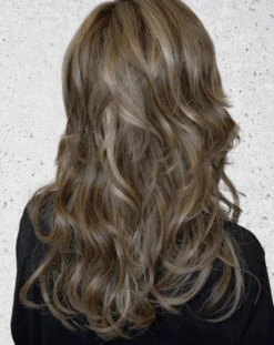 Stroke Of Genius Wig By Raquel Welch | Mono Part -Personalized Fake Store RWStrokeofGeniusRL9 24SSShadedIcedCafeLatteBACK