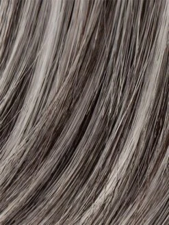 Lucky Hi Wig By Ellen Wille | Mono Part -Personalized Fake Store SALT PEPPER MIX Pure White with 40 percent Darkest Brown