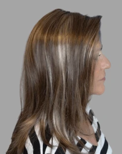 Blaze Wig By TressAllure | Mono Top -Personalized Fake Store TA BLAZE ChocolateSwirlSIDE