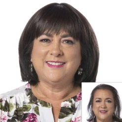 Total Topper By Toni Brattin | Heat Friendly Synthetic 22 Total Topper By Toni Brattin | Heat Friendly Synthetic -Personalized Fake Store TB TotalTopper Product FrontandBefore1