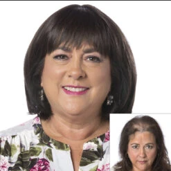 Total Topper By Toni Brattin | Heat Friendly Synthetic 23 Total Topper By Toni Brattin | Heat Friendly Synthetic -Personalized Fake Store TB TotalTopper Product FrontandBefore2