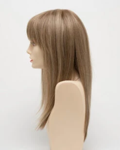 Taryn Wig By Envy| Mono Top | Human Hair | Synthetic Blend -Personalized Fake Store TarynLeftSide GingerCream