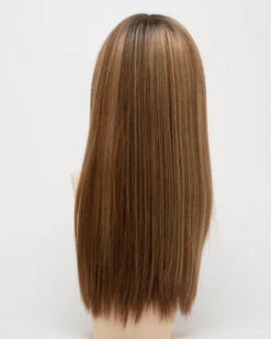 Veronica Wig By Envy | Mono Top | Human Hair | Synthetic Blend -Personalized Fake Store VeronicaBack GoldenNutmeg