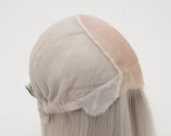 Zoey Wig By Envy | Mono Top | Human Hair | Synthetic Blend -Personalized Fake Store ZoeySide LightGrey