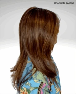 Music Wig By Ellen Wille | Heat-Friendly Synthetic -Personalized Fake Store cEWMUSICChocolateRootedSide