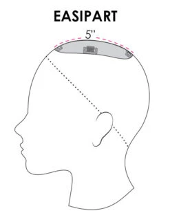 EasiPart Topper French 8" | Remy Human Hair | Renau Exclusive -Personalized Fake Store easiPart coverage 4357e80f 1ae8 4c85 9292 36ced39c6993