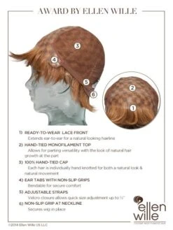 Award Wig By Ellen Wille | Mono Top -Personalized Fake Store ewaward cap
